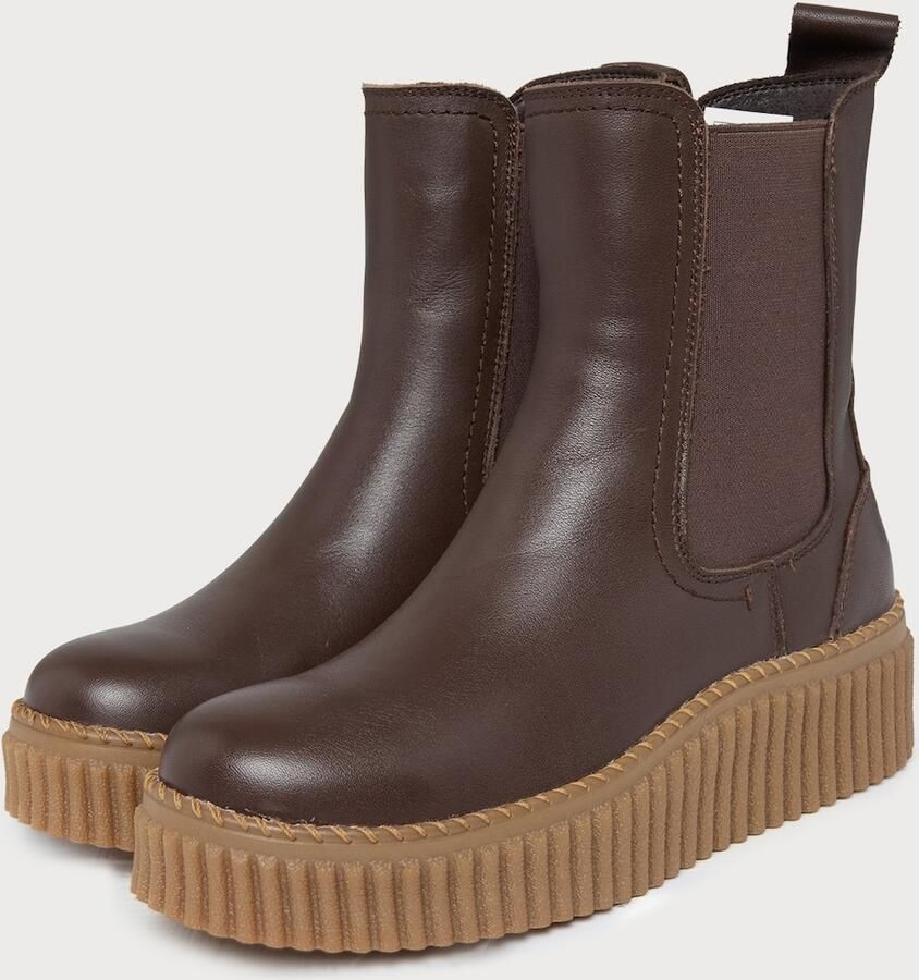 ILSE JACOBSEN Chelsea boots donkerbruin
