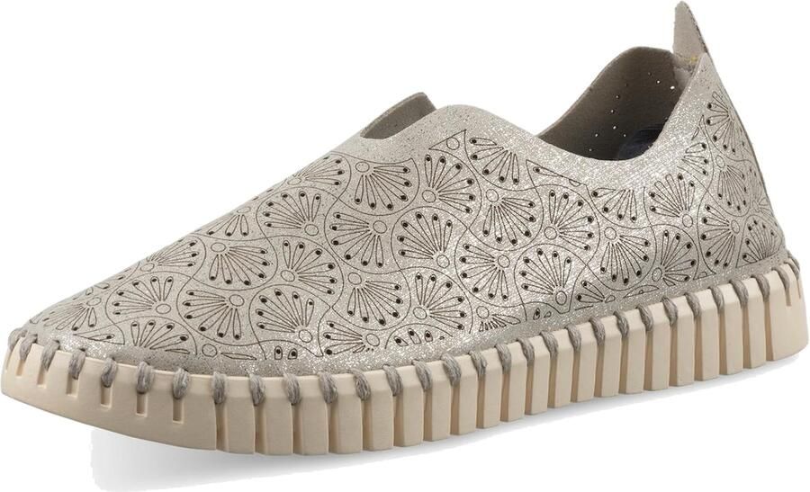 ILSE JACOBSEN Huisschoenen 'Tulip 3484' zilver