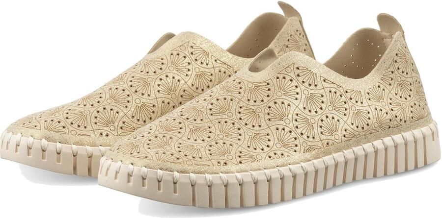 ILSE JACOBSEN Huisschoenen 'Tulip' goud - Foto 4