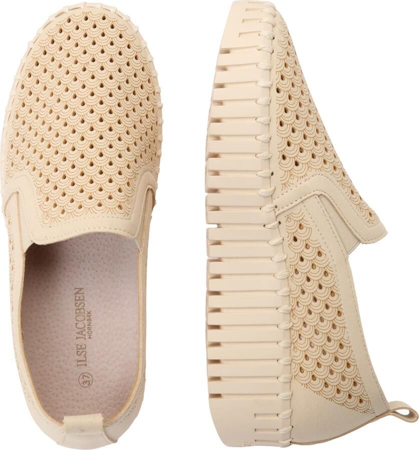 Ilse Jacobsen Tulip slip-on met wedge-zool beige - Foto 4