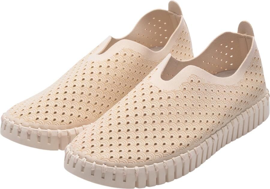 Ilse Jacobsen Instappers Dames Instapschoenen Damesschoenen Canvas Tulip3275 Gebroken wit - Foto 7
