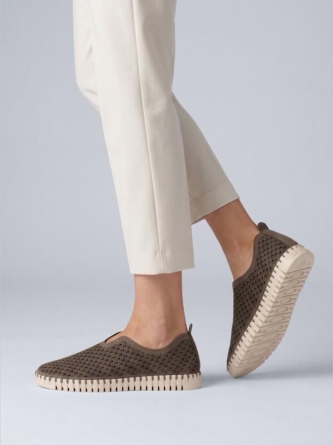 ILSE JACOBSEN Instappers Dames Tulip3275 Textiel Taupe - Foto 3