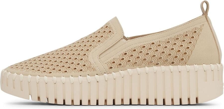 Ilse Jacobsen Tulip slip-on met wedge-zool beige