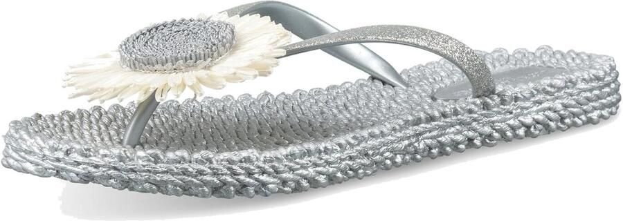 ILSE JACOBSEN Sandaal 'Cheerful' lichtbeige zilver
