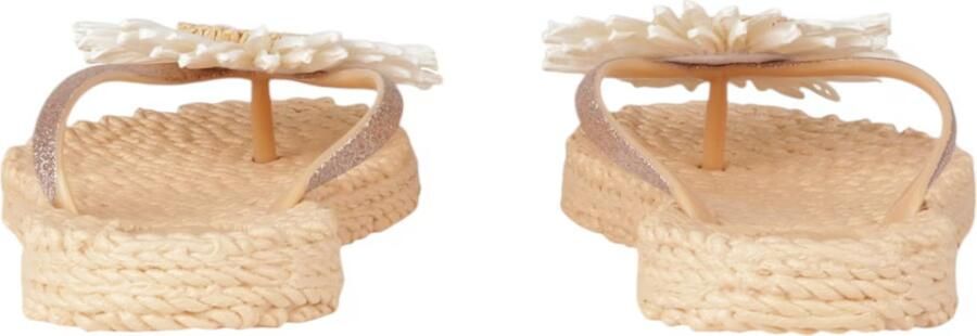 Ilse Jacobsen Cheerful teenslippers met 3d applicatie beige - Foto 14