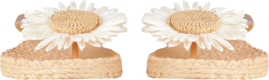 Ilse Jacobsen Cheerful teenslippers met 3d applicatie beige - Foto 15