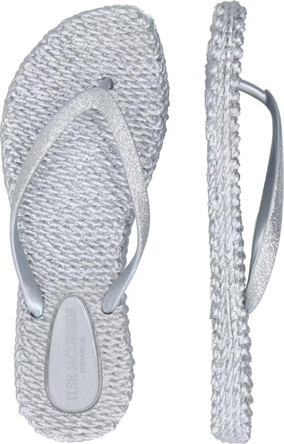 ILSE JACOBSEN Teenslippers Dames Cheerful01 Maat: 37 Materiaal: Rubber Kleur: Zilver - Foto 16