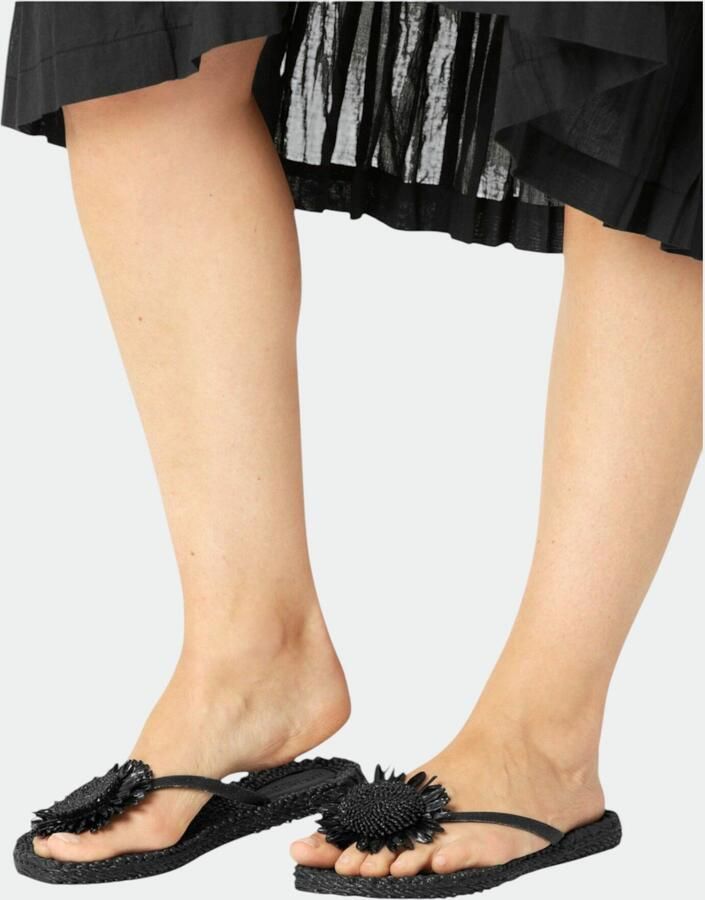 ILSE JACOBSEN Teenslippers Dames Cheerful16f Maat: 36 Materiaal: Rubber Kleur: Zwart - Foto 14