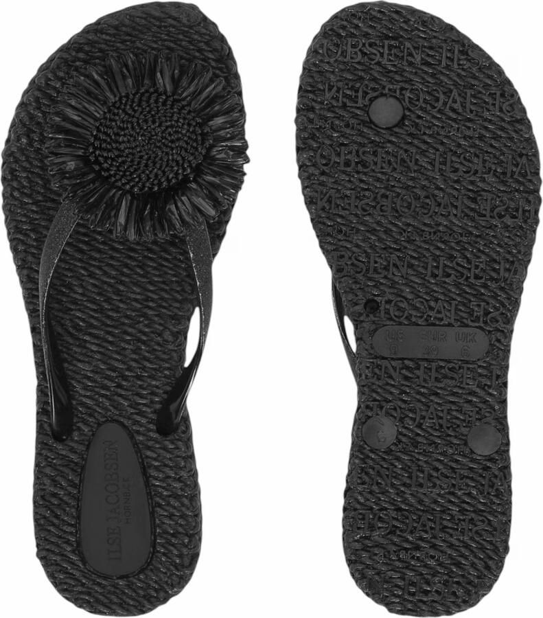 ILSE JACOBSEN Teenslippers Dames Cheerful16f Rubber Zwart - Foto 12