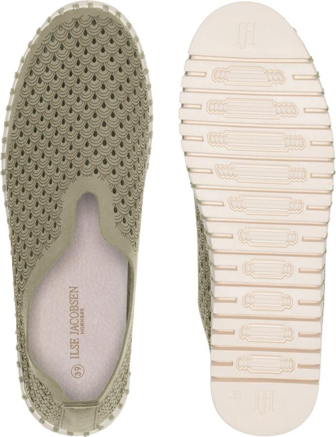 Ilse Jacobsen Instappers Dames Instapschoenen Damesschoenen Canvas Tulip 3275 Groen - Foto 18