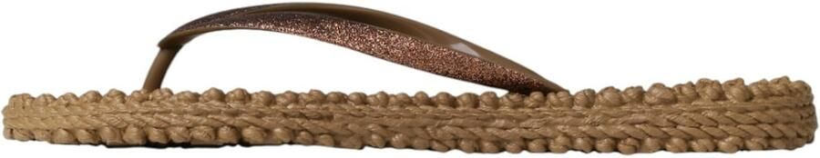 ILSE JACOBSEN Teenslipper 'Cheerful 01' lichtbruin rose-goud