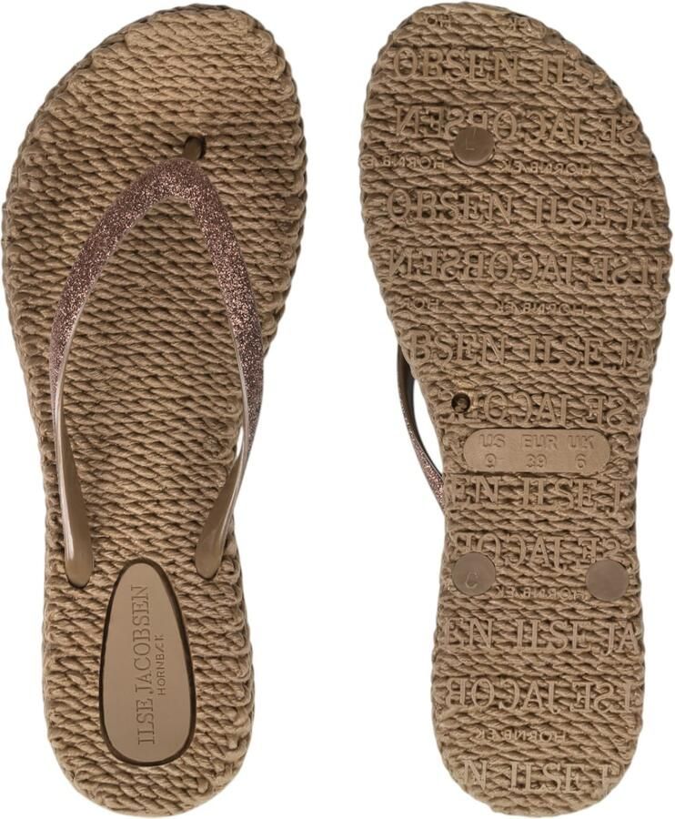 ILSE JACOBSEN Teenslipper 'Cheerful 01' lichtbruin rose-goud - Foto 4