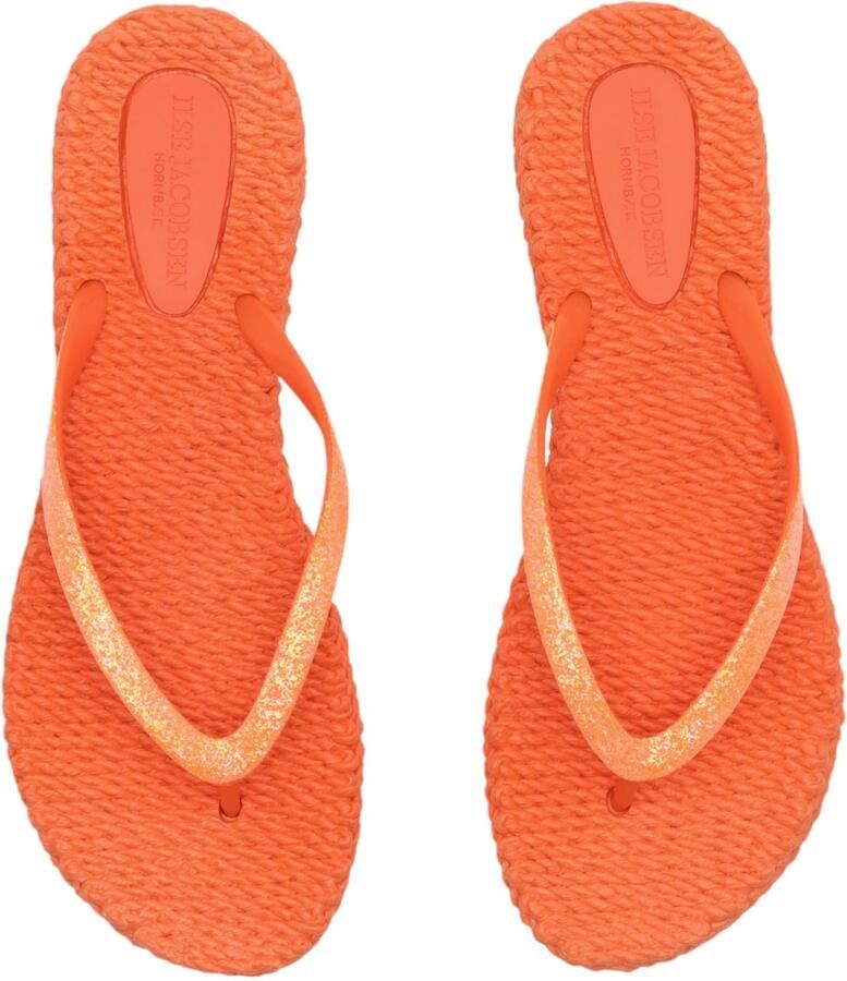 Ilse Jacobsen Hornbæk Oranje Glitter Strand Slippers Cheerful01 Orange Dames - Foto 3