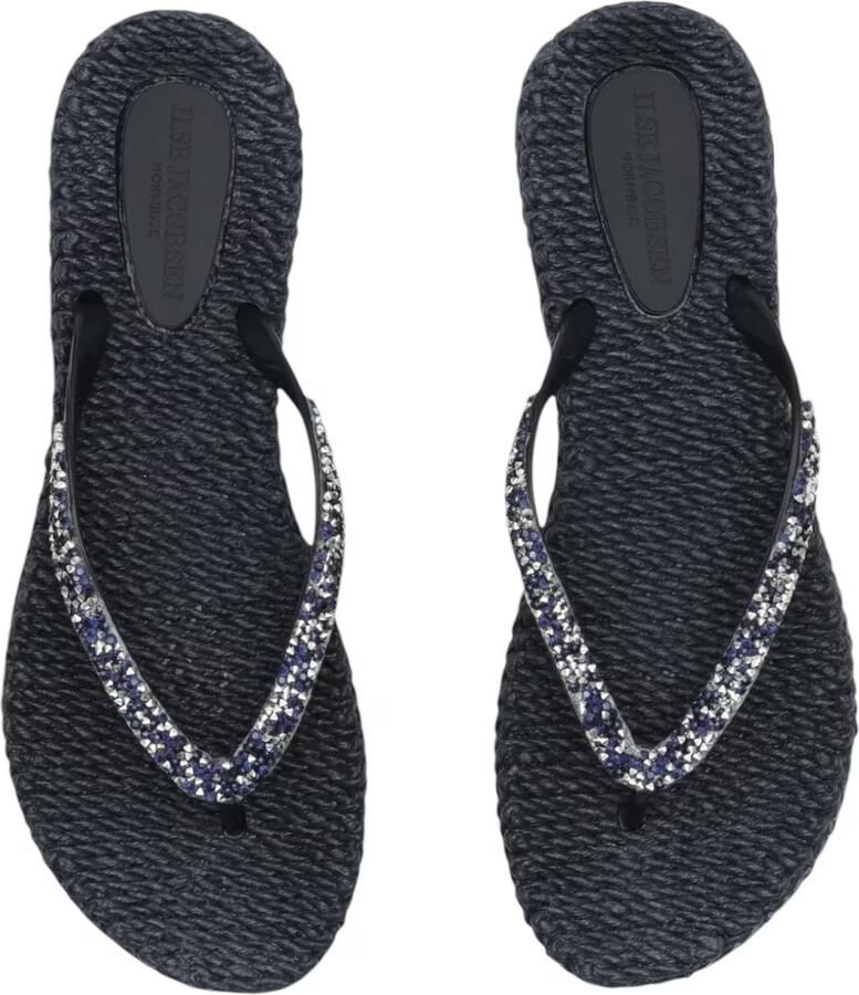 Ilse Jacobsen Slippers met glitter CHEERFUL03G 660 Indigo Dark Indigo - Foto 4