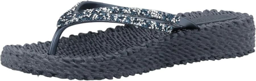 ILSE JACOBSEN Teenslipper 'Cheerful 08M' blauw navy wit