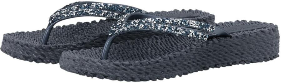 ILSE JACOBSEN Teenslipper 'Cheerful 08M' blauw navy wit - Foto 4