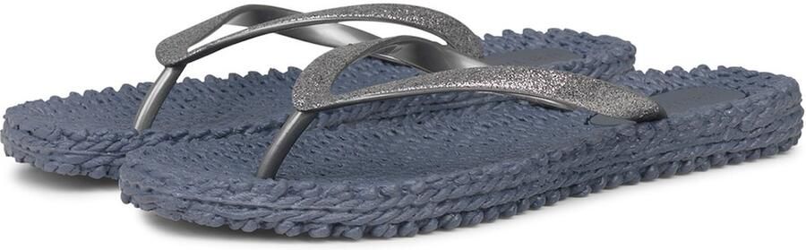 Ilse Jacobsen Vrouwen Rubber Slippers Teenslipper cheerful01 Zilver