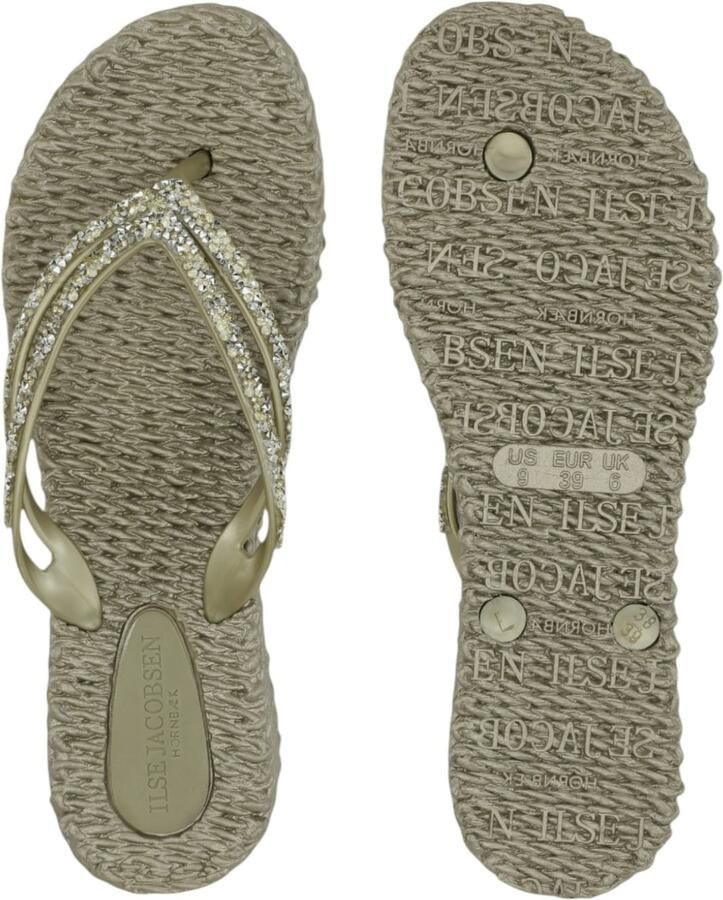 Ilse Jacobsen Platform slippers met zilveren mix strass steen CHEERFUL15 - Foto 4