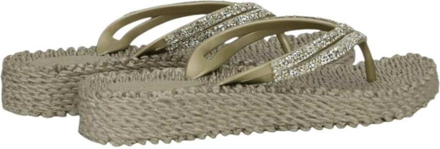 Ilse Jacobsen Platform slippers met zilveren mix strass steen CHEERFUL15 - Foto 5
