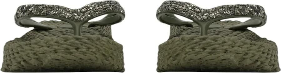 Ilse Jacobsen Platform slippers met zilveren mix strass steen CHEERFUL15 - Foto 6