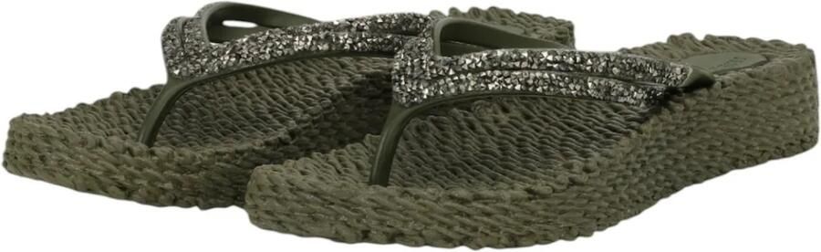 Ilse Jacobsen Platform slippers met zilveren mix strass steen CHEERFUL15 - Foto 5