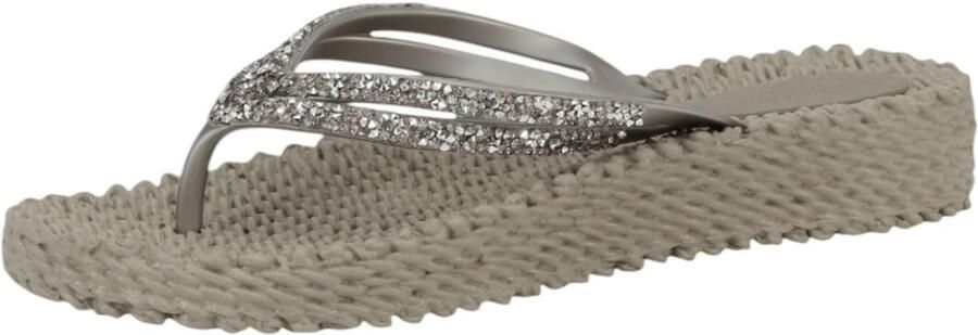 Ilse Jacobsen Platform slippers met zilveren mix strass steen CHEERFUL15