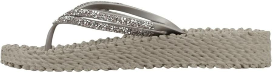 Ilse Jacobsen Platform slippers met zilveren mix strass steen CHEERFUL15
