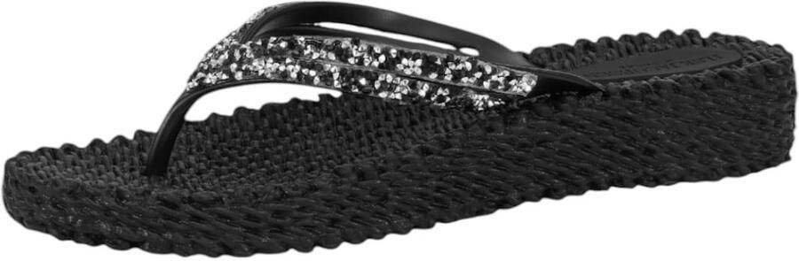 Ilse Jacobsen Platform slippers met zilveren mix strass steen CHEERFUL15 - Foto 4