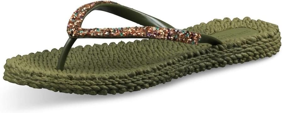 ILSE JACOBSEN Teenslipper olijfgroen