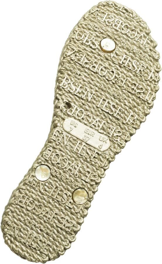 ILSE JACOBSEN Teenslippers Dames Cheerful03 Rubber Goud - Foto 4