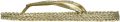 ILSE JACOBSEN Teenslippers Dames Cheerful03 Rubber Goud - Goud
