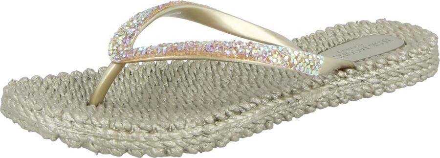 ILSE JACOBSEN Teenslipper zilver platina