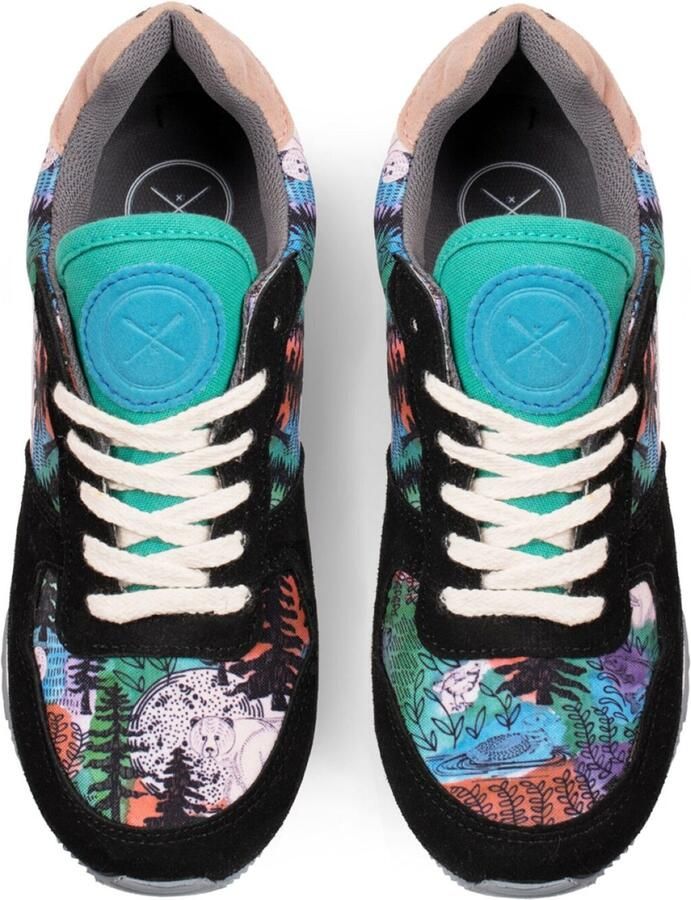 Inkkas Spirit Bear dames sneaker comfortabele Vegan sneaker met nature-print naturel multicolor - Foto 3