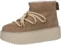 Inuikii Klassieke Lage Platform Sneakers Schoenen Beige Dames - Thumbnail 4