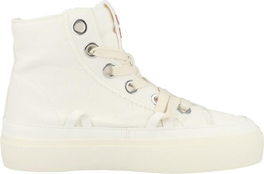 INUIKII Sneakers hoog 'Matilda' crème rood zwart - Foto 5