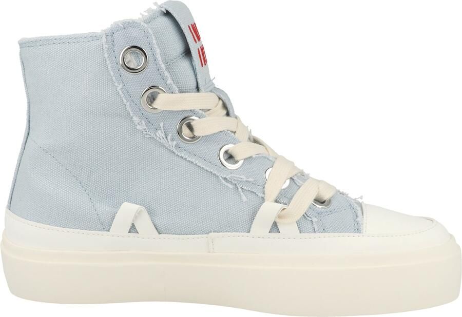 INUIKII Sneakers hoog 'Matilda' hemelsblauw rood - Foto 5