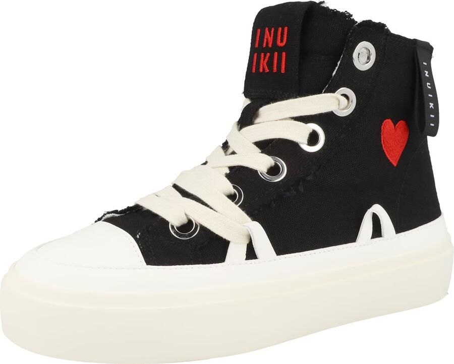INUIKII Sneakers hoog 'Matilda' rood zwart