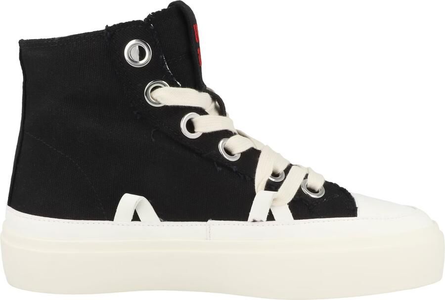 INUIKII Sneakers hoog 'Matilda' rood zwart - Foto 5