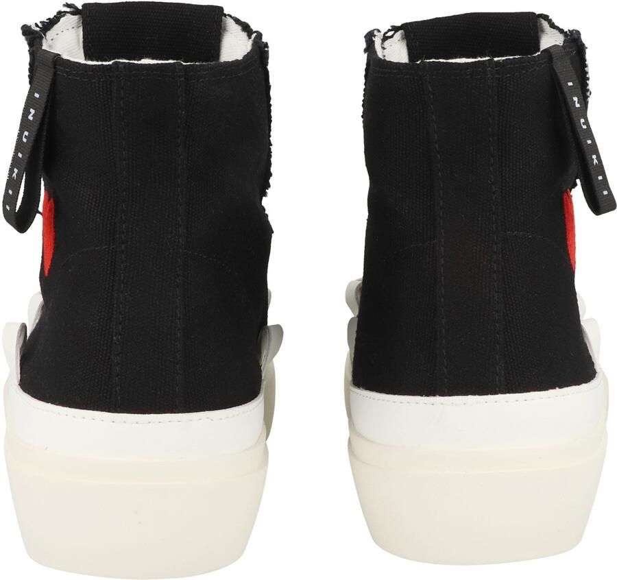 INUIKII Sneakers hoog 'Matilda' rood zwart - Foto 3