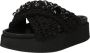 INUIKII Slippers & Mules Woven Stones Platform in zwart - Thumbnail 1