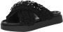 Inuikii Geweven Stenen Sandalen Black Dames - Thumbnail 4