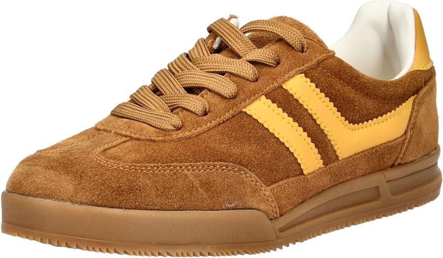 INUOVO Sneakers laag karamel honing