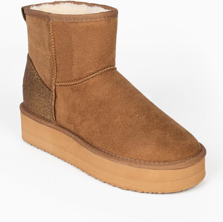 Island Boot Snowboots 'CASPIAN' lichtbruin