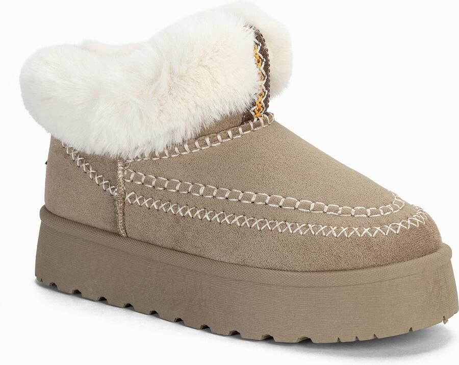 Island Boot Snowboots 'SHEILA' grijs taupe