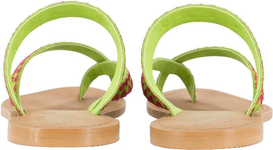 IZIA Teenslipper beige groen pink - Foto 4
