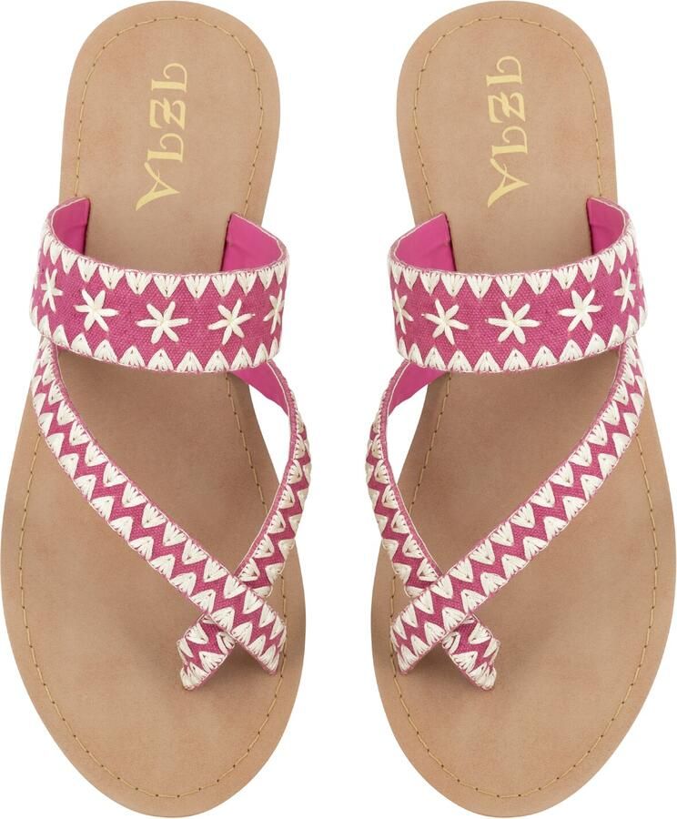 IZIA Teenslipper pitaja roze wit - Foto 2