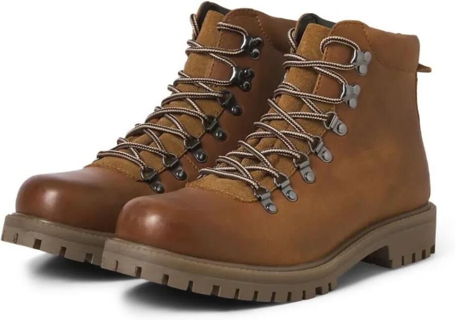 Jack & jones Platte laarzen Jack & Jones 12296369 DAMIAN LEATHER BOOT-COGNAC - Foto 5
