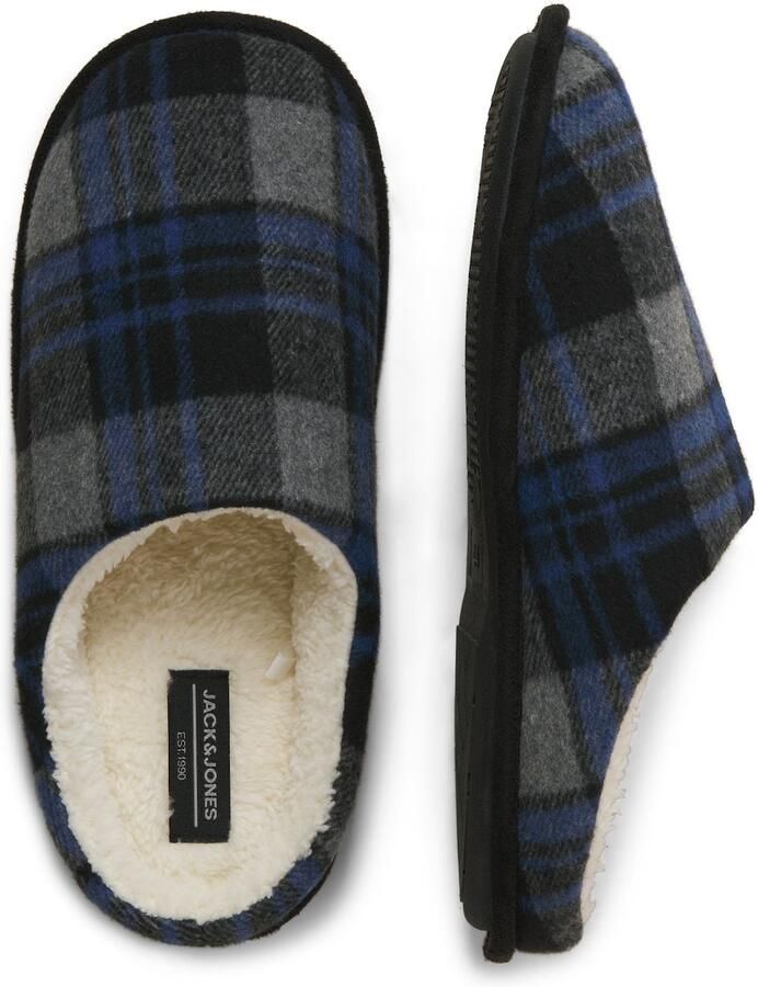 JACK & JONES Huisschoen blauw grijs antraciet zwart - Foto 4