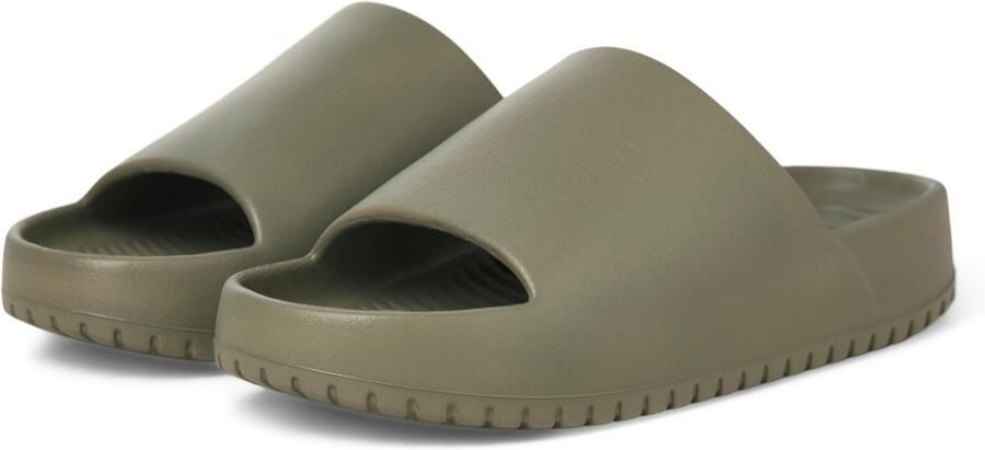 JACK & JONES Muiltjes 'Ripple Moulded' olijfgroen - Foto 3