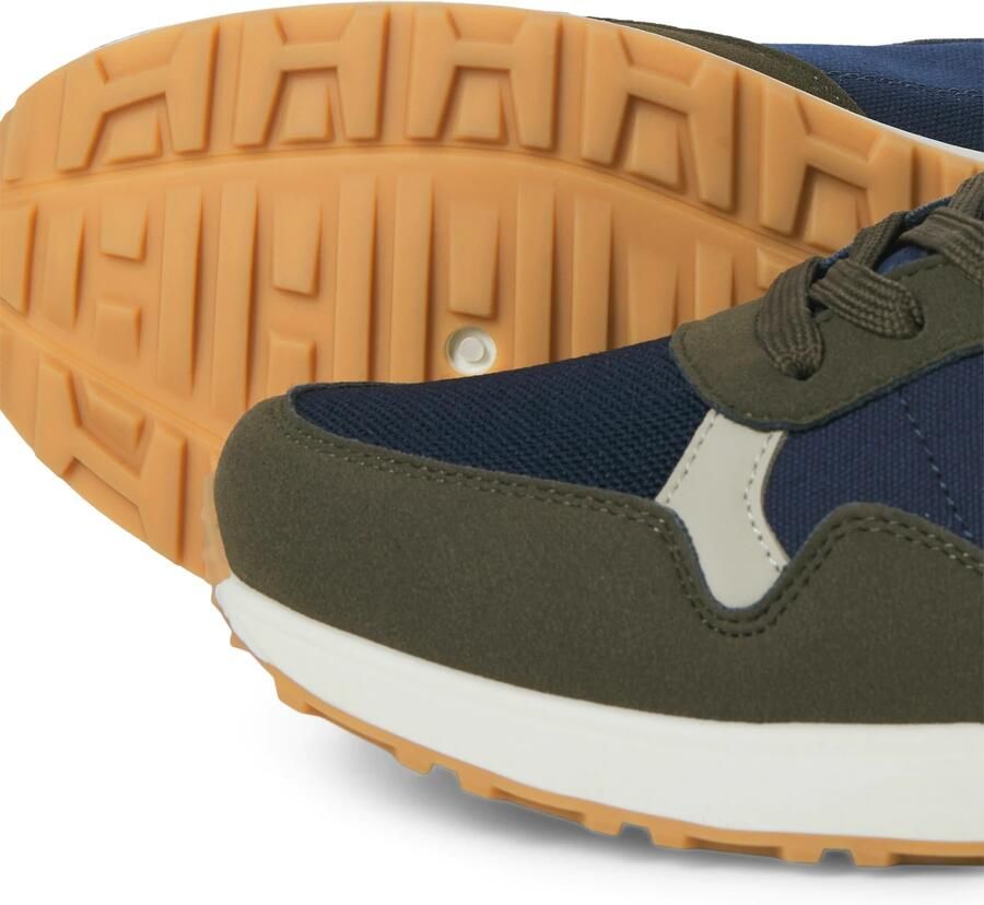JACK & JONES Sneakers laag 'JFWBEECH' donkerblauw lichtgrijs olijfgroen lichtoranje - Foto 3